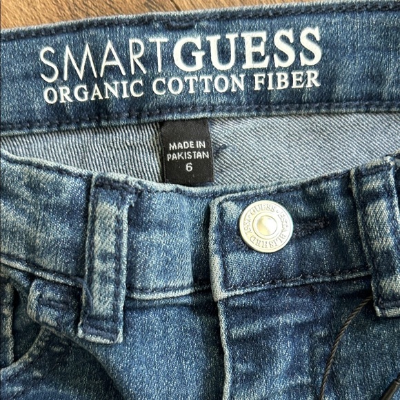GUESS Dark Blue Jean Shorts - Picture 2 of 5